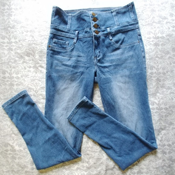 Waist Skinny Jeans Juniors 